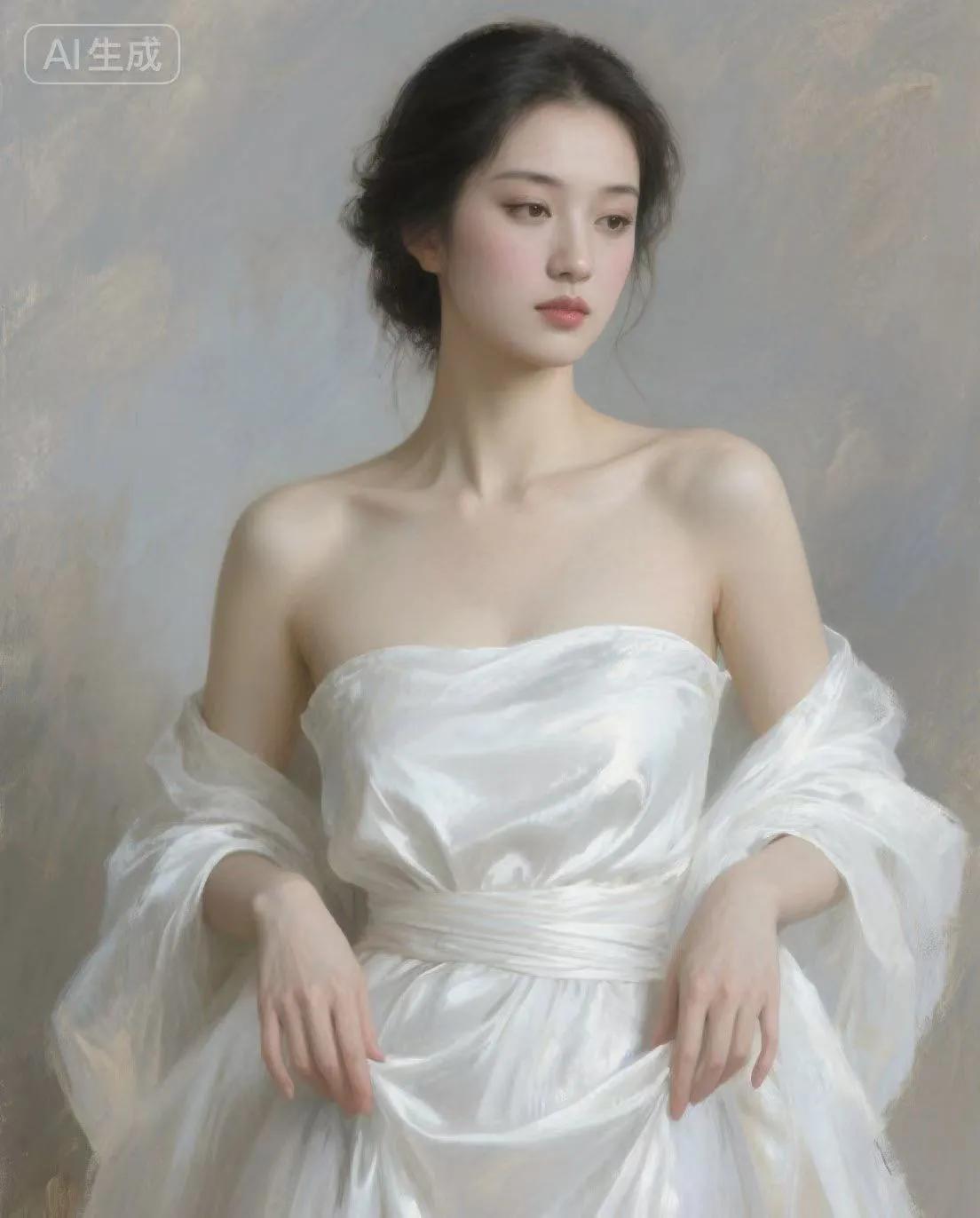 什么样的穿搭可以成为气质女神?油画质感飘逸柔美