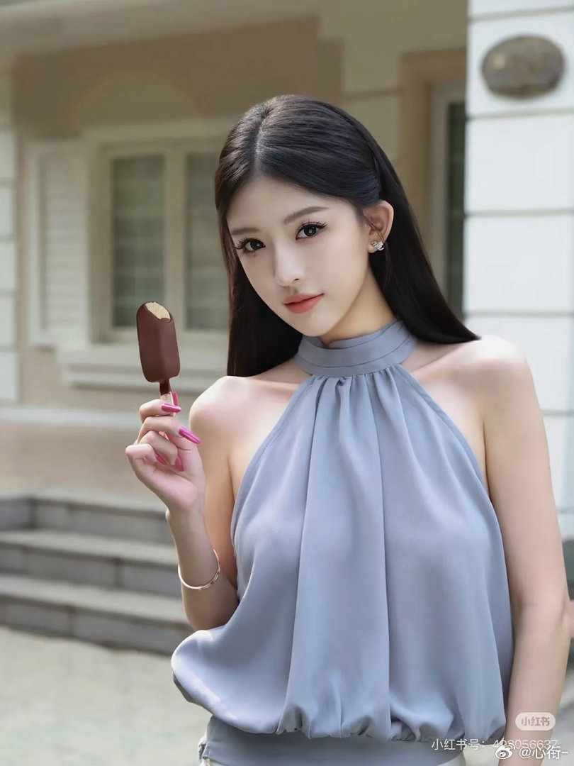 一只白咬过的冰淇淋都是p上去的