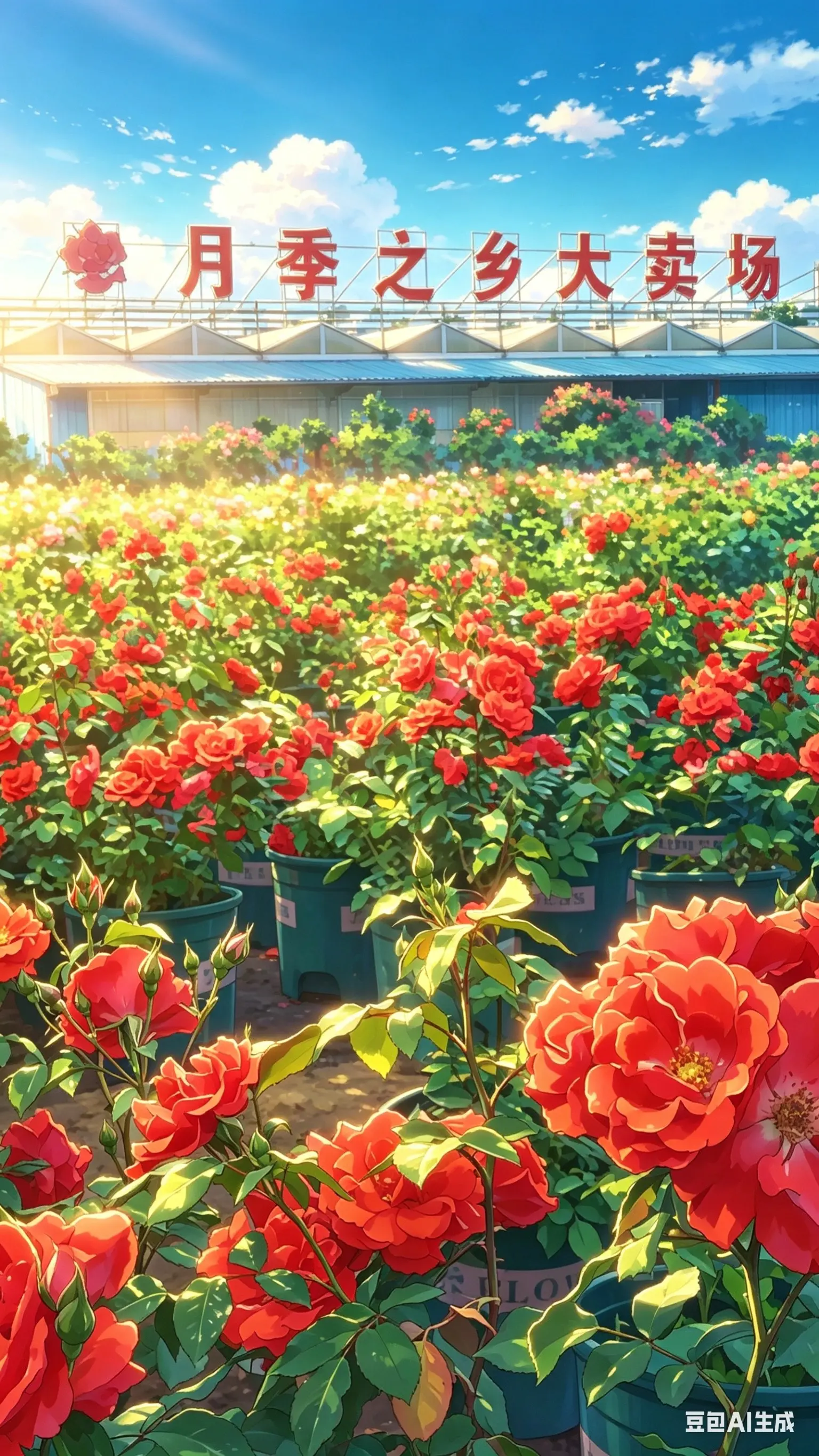 用新海诚动漫风格打开月季花的世界✨。