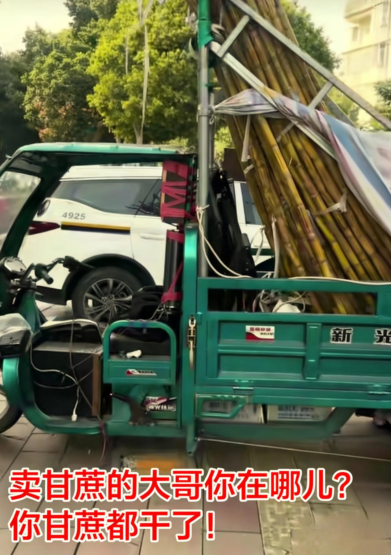 一车甘蔗原地放多日，摊主迟迟未现身？全网寻人看哭百万网友3月下旬，成都青白江