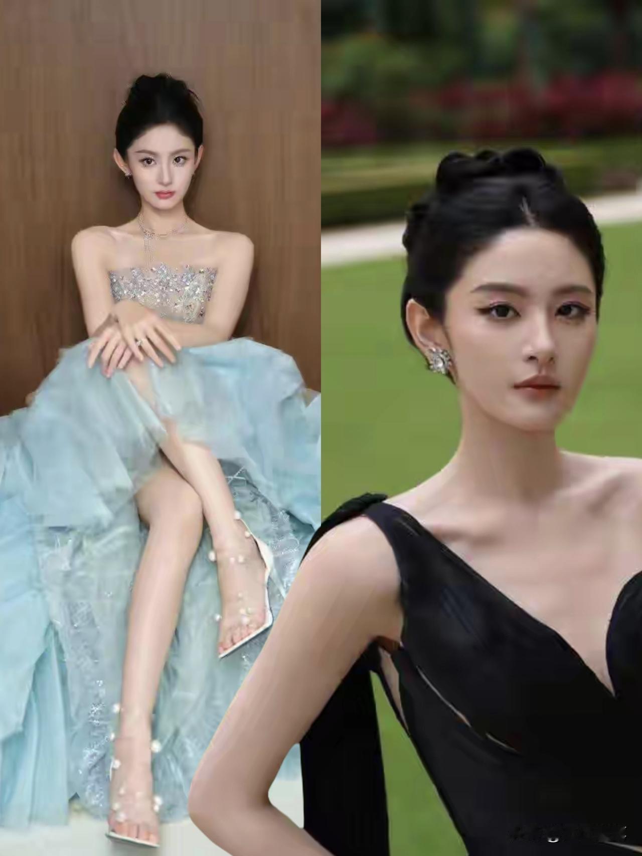 赵晴这颜值开挂了一样，腿线流畅的像开了微调。
