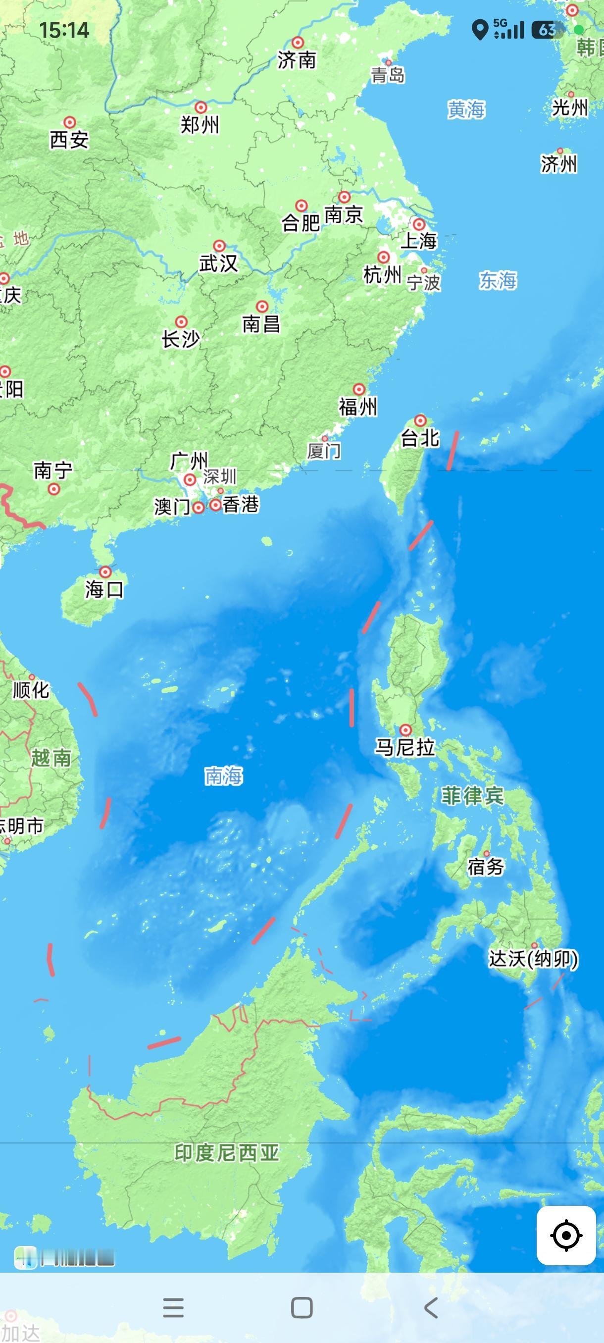 日本菲律宾私自划定海上界限后，我发现，高德地图变了！ 九段线正式升级为十段线