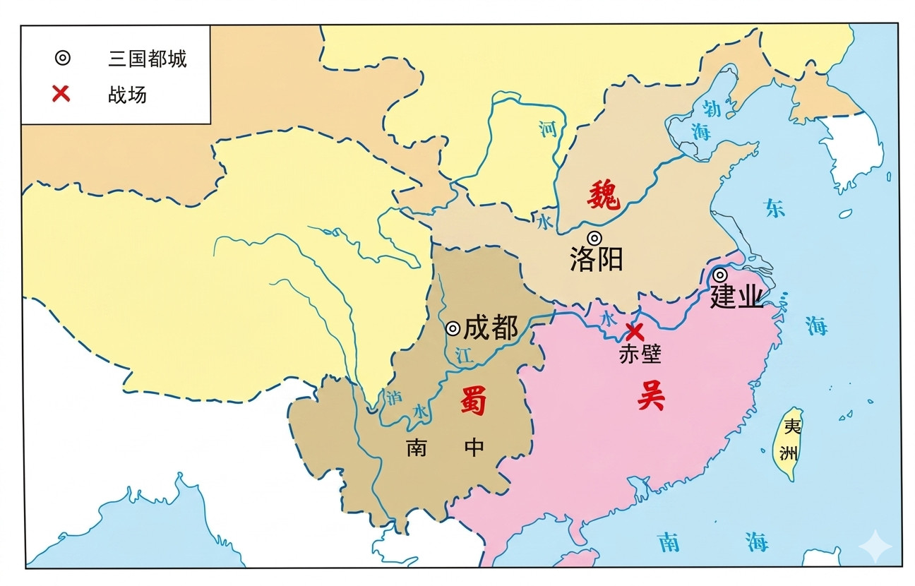 所谓三国鼎立，三国为何能够鼎立？Claude对此解答：三国鼎立不是三个势均力敌的