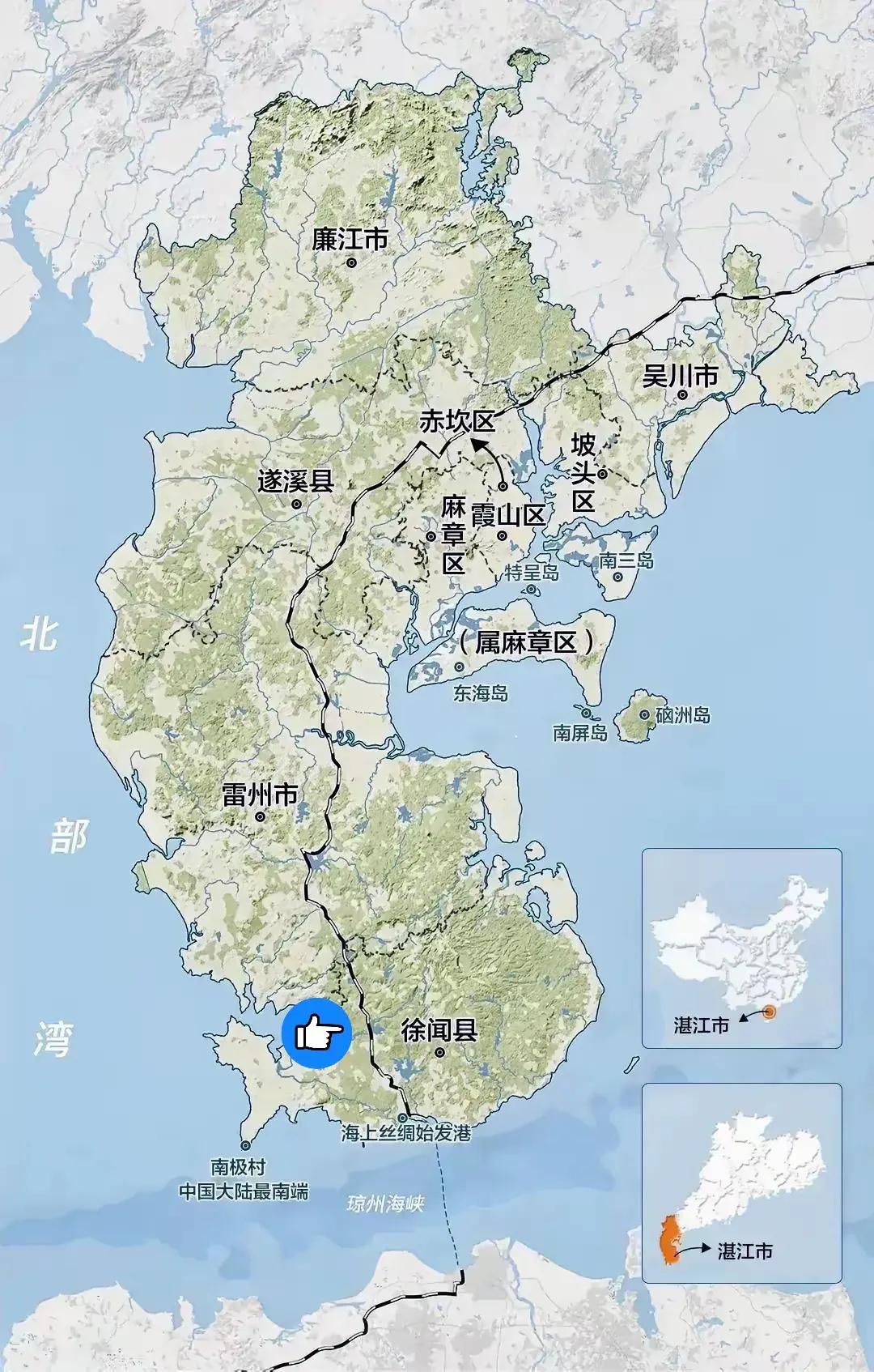 沿海城市经济迟早都会发展起来的，因为有海资源。位于广东西南部的粤西，包括湛江市