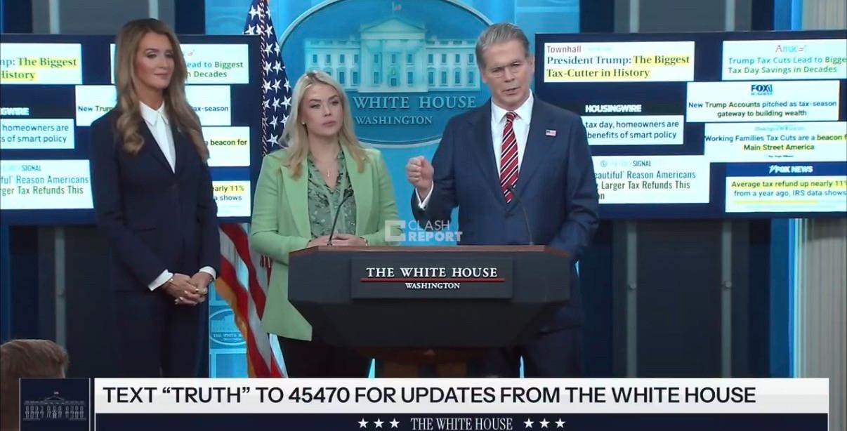 美方直接亮出金融施压手段！美财长贝森特于白宫记者会上公开表态，已向两家中国银行下