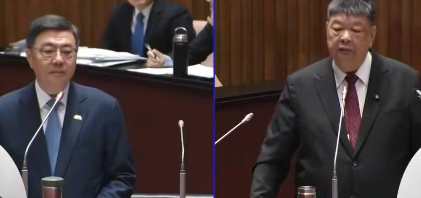 国民党马祖立委陈雪生质询台行政机构负责人桌荣泰时表示，我这两天看到淡江大桥通车，