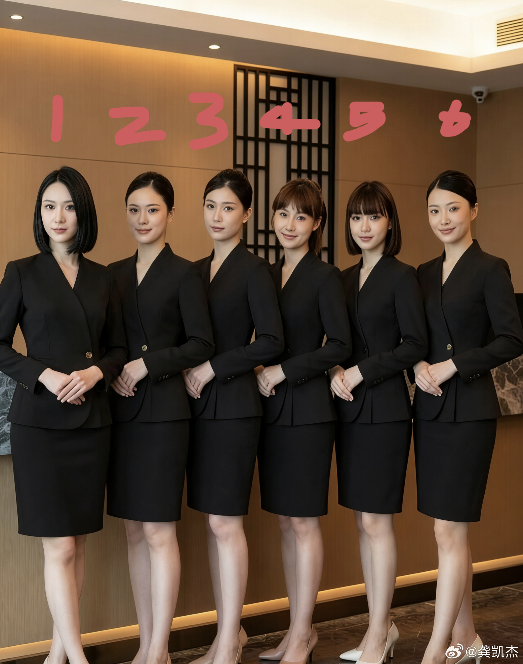 这11个服务员，谁符合你的审美？