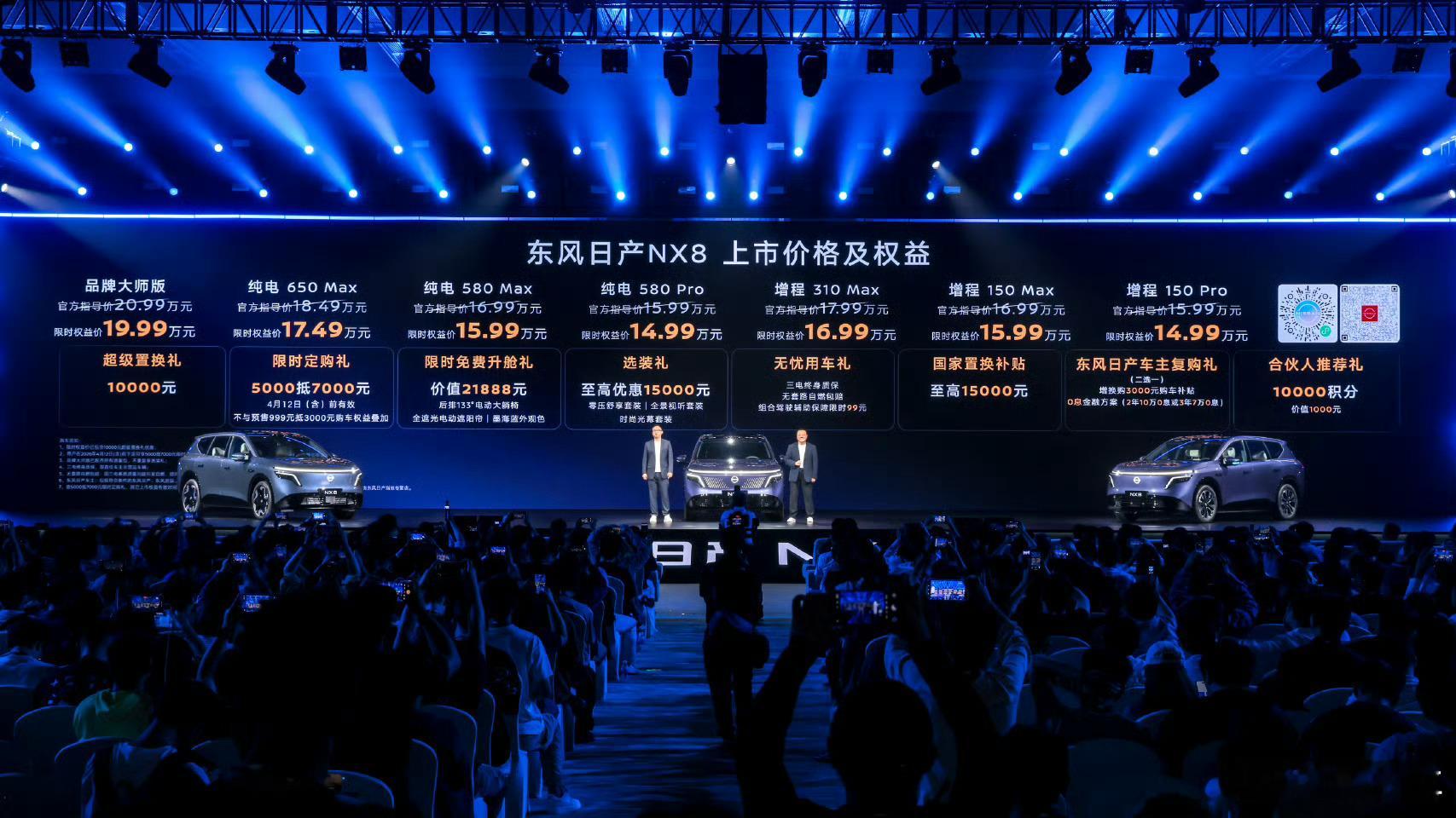 东风日产NX8整场发布会的节奏是不错的，不光是发布时间最短的发布会，也是价格公布