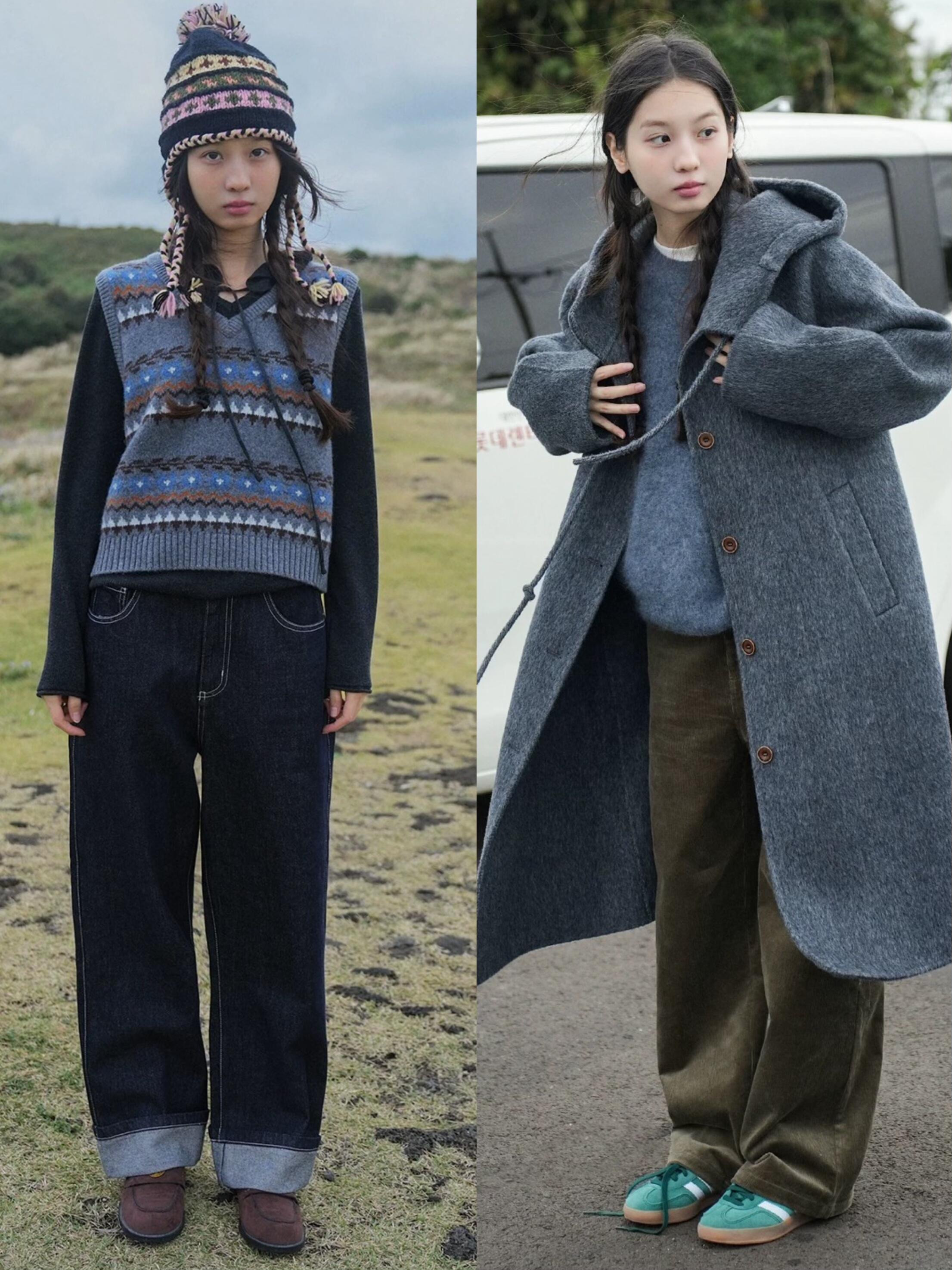 韩系少女感穿搭灵感！以治愈的低保和度彩色增加清新温柔的氛围，流畅的...