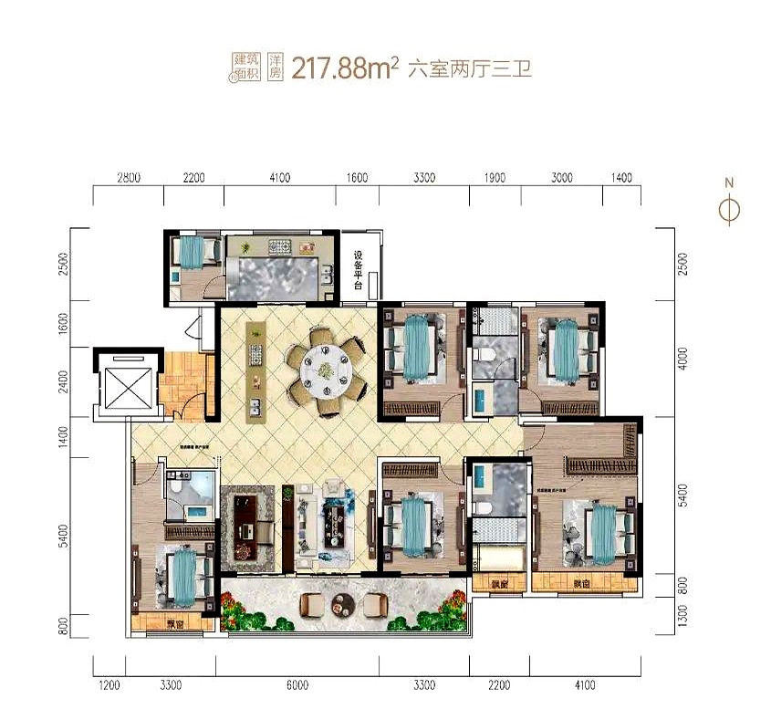 六个卧室，两百多平米。这房子，真“烂大街”了吗？恐怕很多人想“烂”还没这条件呢。
