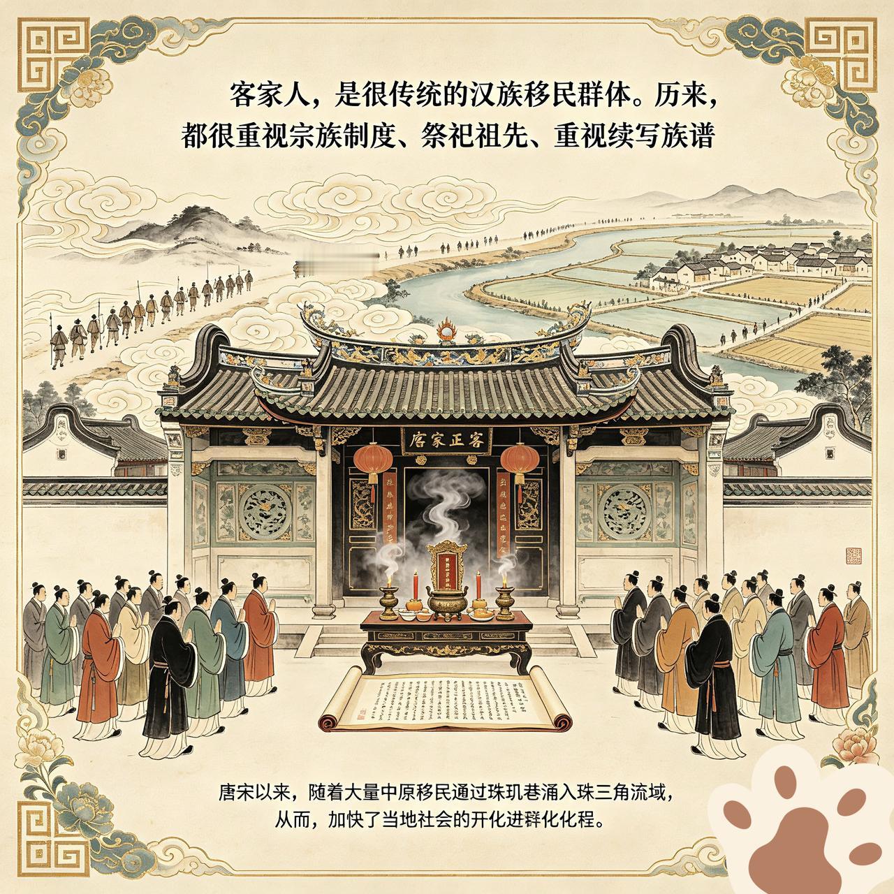 为什么，客家人历来，都很重视宗族制度、祭祀祖先、重视续写族谱……？客家人，远离