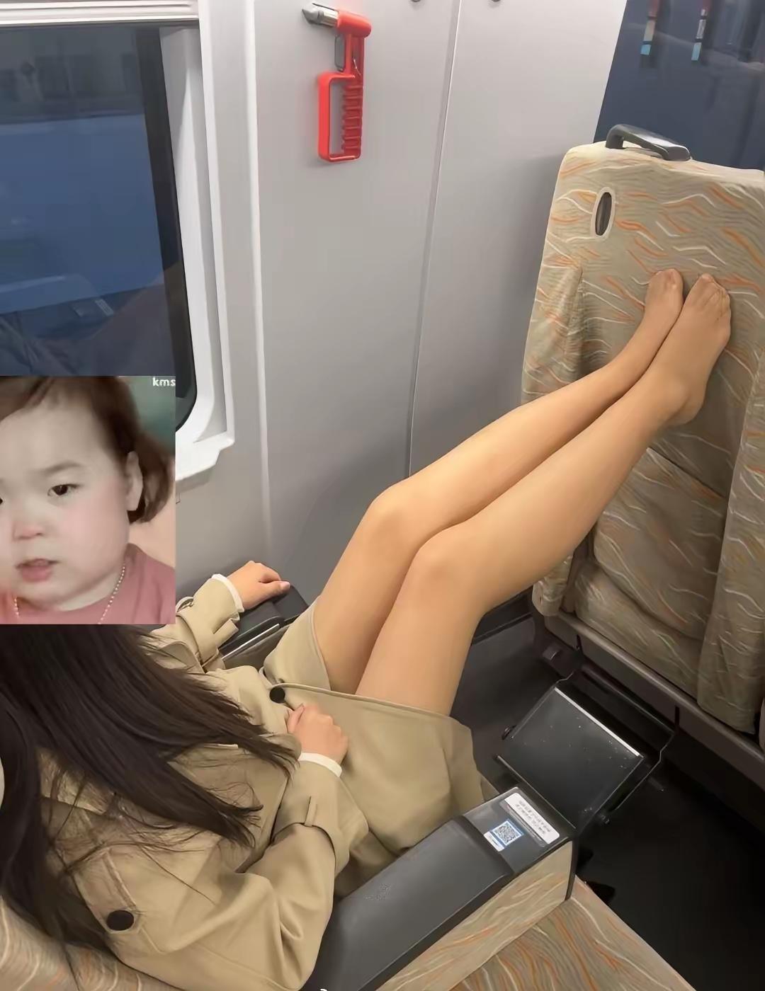 在高铁上，这种行为举止好吗？遇到这种情况，你会怎么处理。