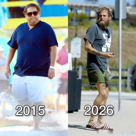 好莱坞知名胖子乔纳·希尔相貌巨变美国知名男演员乔纳·希尔（JonahHill）