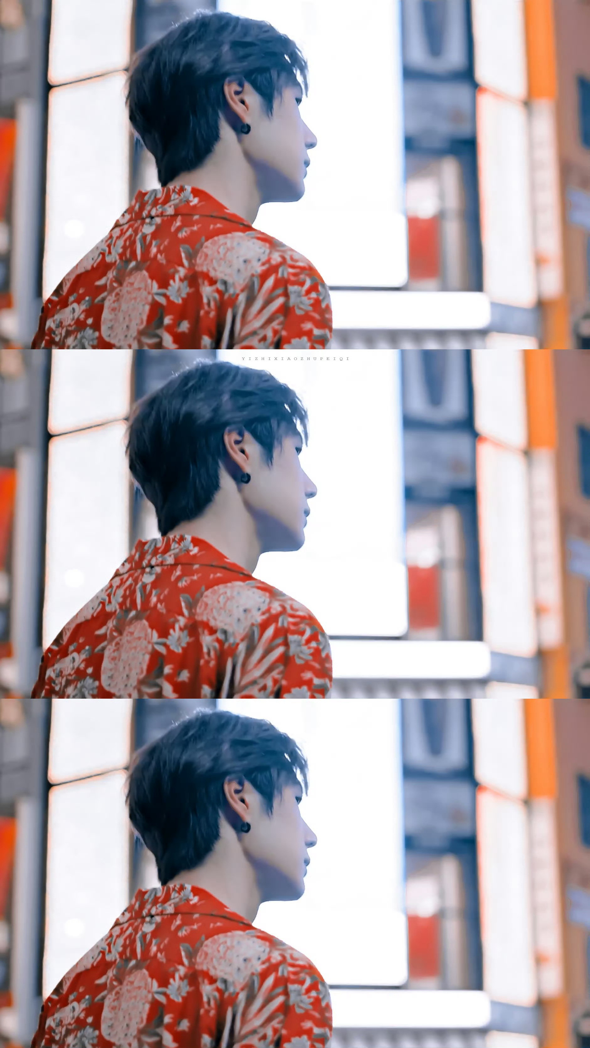 穿花衬衫也好看了吧王一博