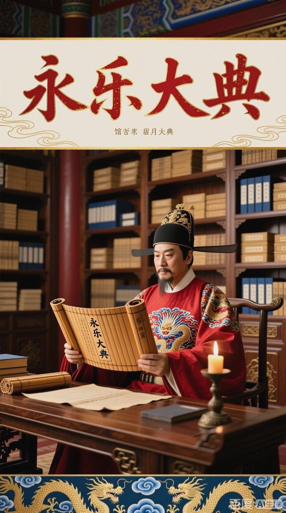 《永乐大典》以3.7亿字汇尽先秦至明初七千余种典籍，以“用韵统字”的独特体例存下