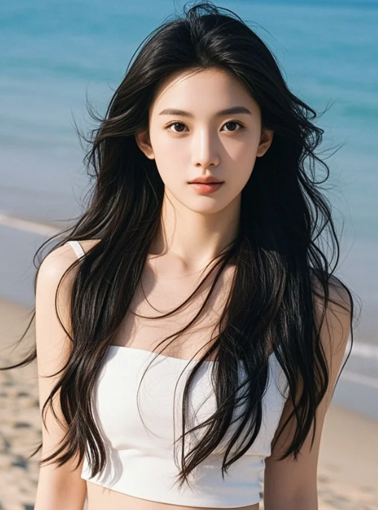 美女的眼神太干净，看得人心都安静了下来！
