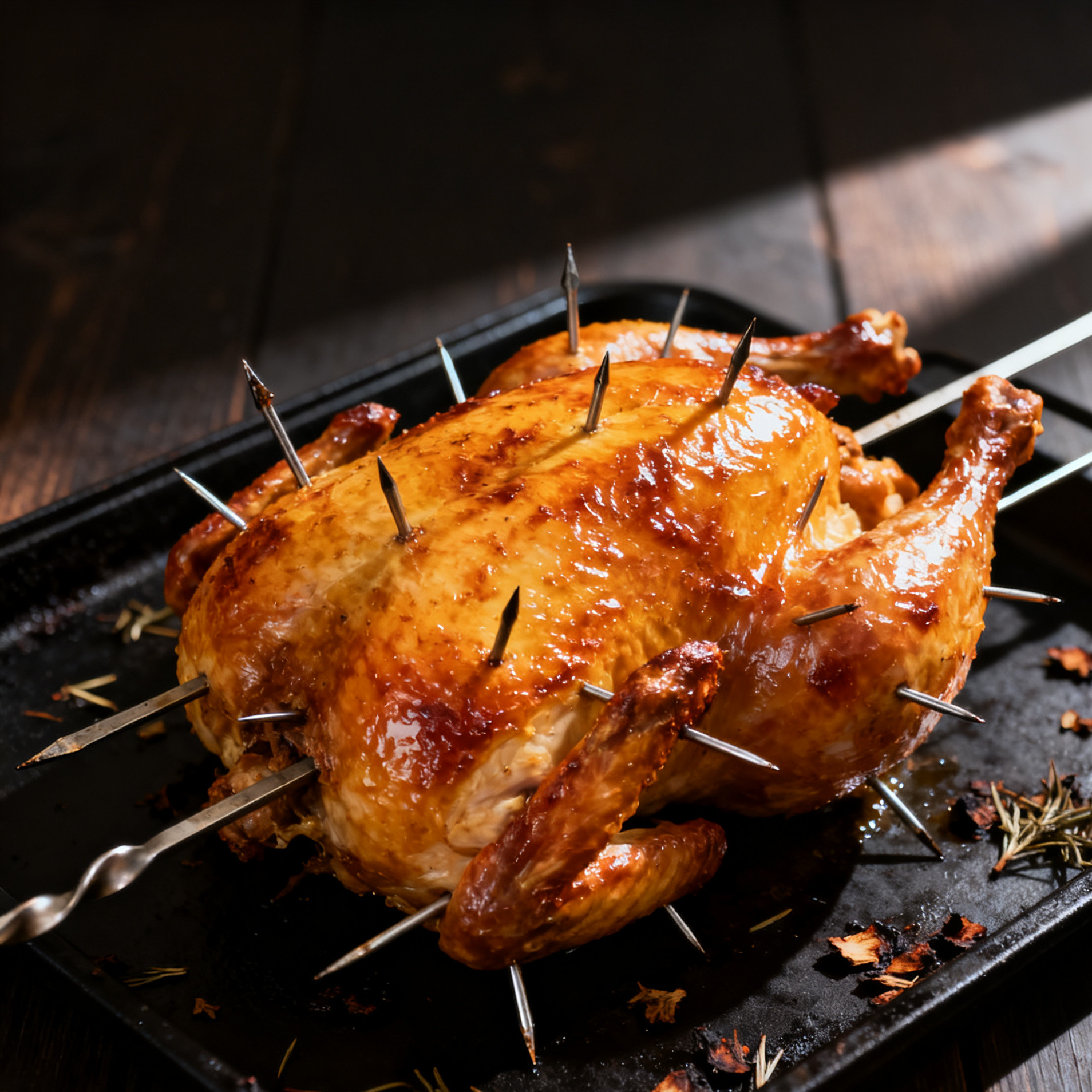 刺猬式烤鸡~嬷嬷们最爱!