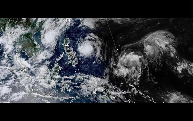 7月23-24日，西北太平洋热闹非凡，7号台风“范斯高”、8号台风“竹节草”