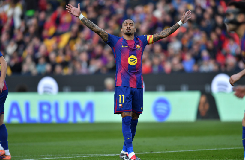 西甲昨晚的一场比赛，巴萨1-0击败毕尔巴鄂竞技。第62分钟替补上阵的拉菲尼亚本场