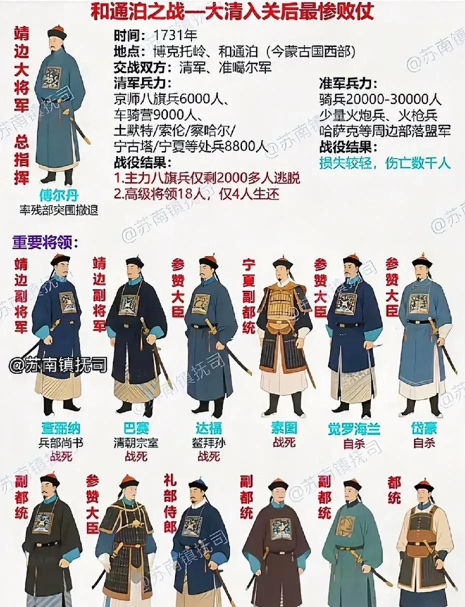 和通泊之战堪称大清入关后败得最为惨痛的一仗。在乾隆中后期八旗军走向腐朽之前，“