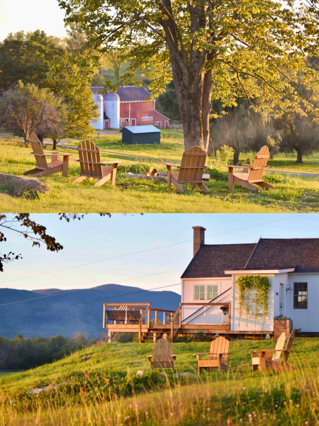 纽约周边🌲800平校舍改造民宿！俯瞰农场山脉