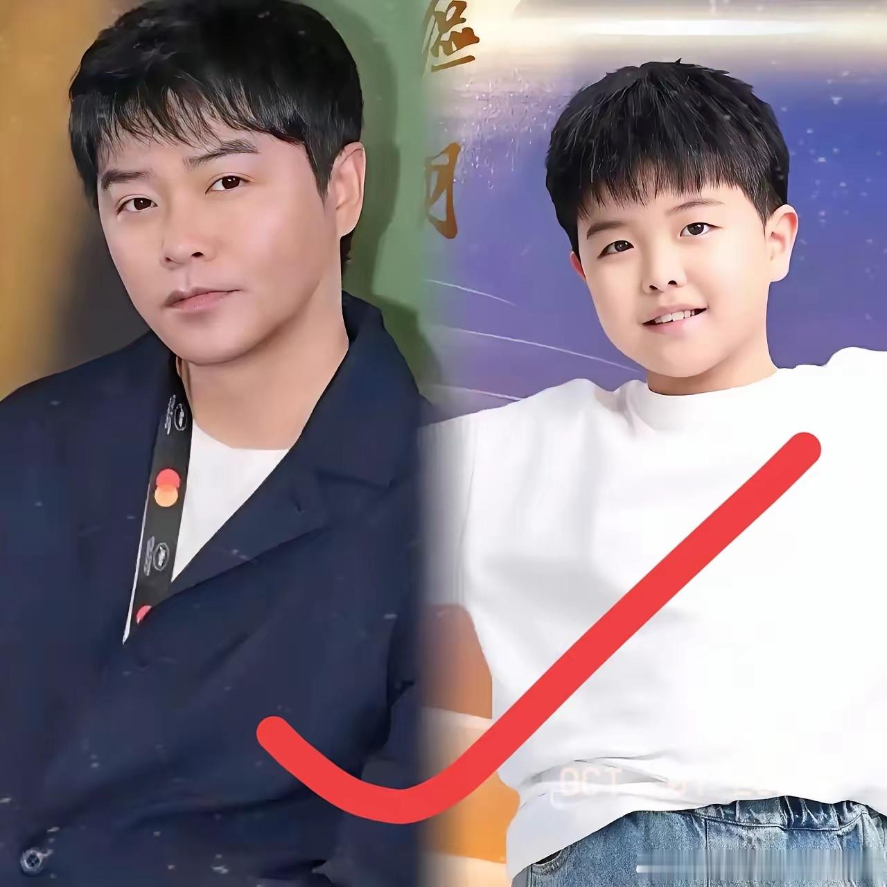 陈思诚他儿子一露脸，评论区直接炸开了锅。这哪是儿子，这是陈思诚自己生的自己。和陈