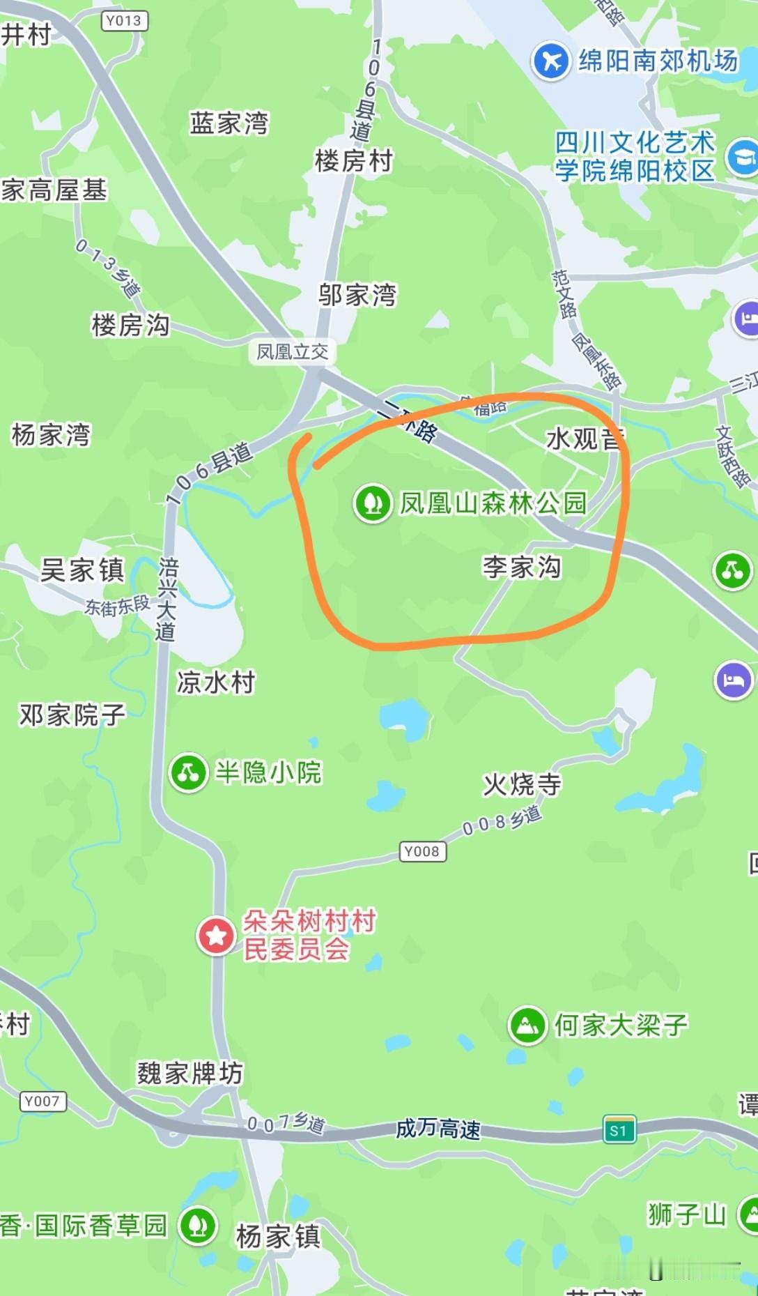 也许是绵阳周边山比较多，所以凤凰山没太引起大家的关注。实际上，从绵阳城区到吴家接