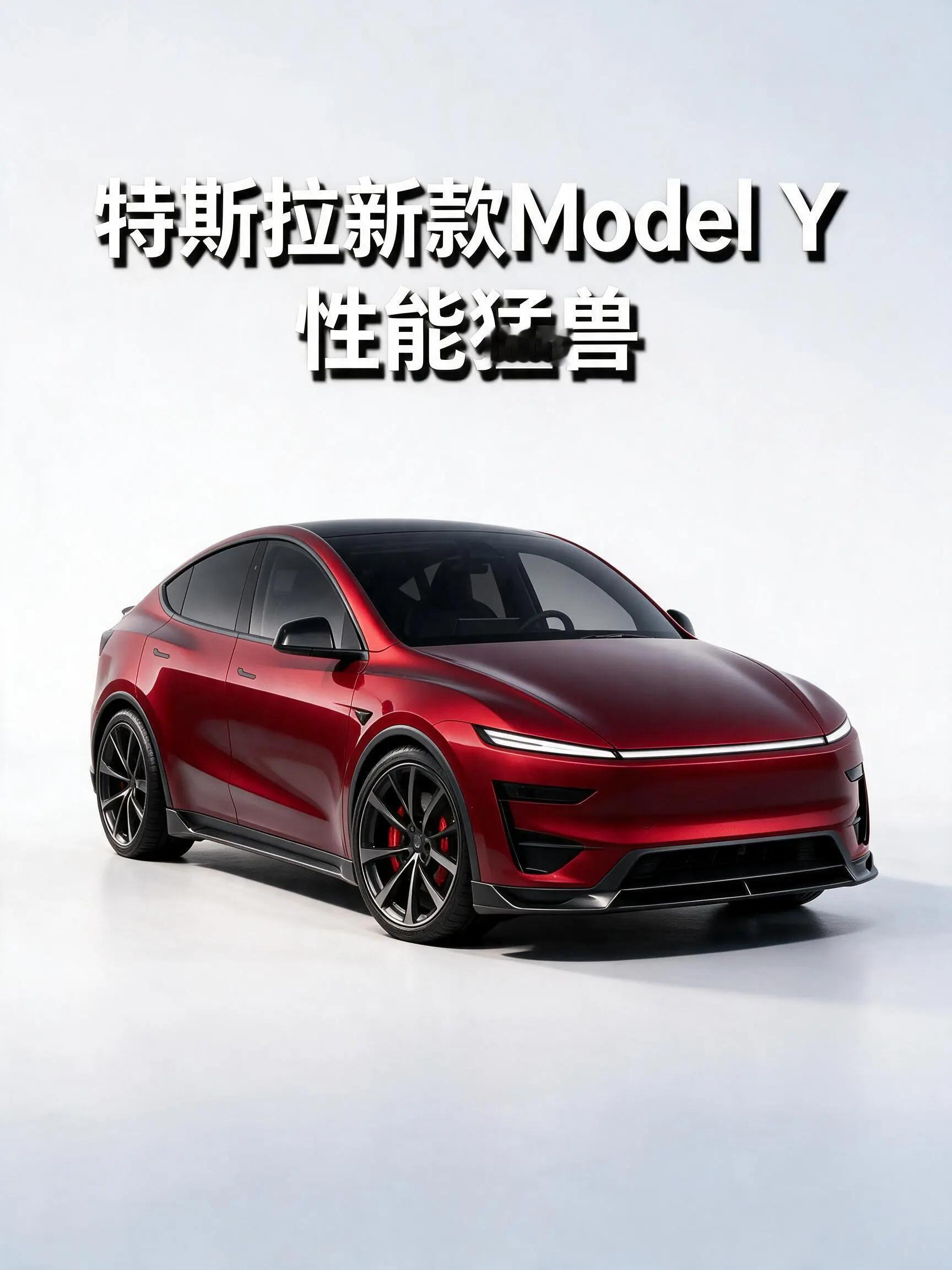 特斯拉反击！终于不再是一台换了轮毂的ModelY。特斯拉新款ModelYPerformance，性能