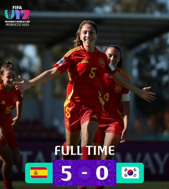 U17女足世界杯-韩国女足0-5惨败西班牙, 前两轮1平1负小组垫底