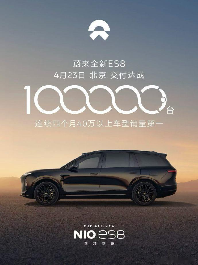 蔚来ES8是真猛，据本周蔚来ES8就将迎来第11万辆交付，2025年9月20号上