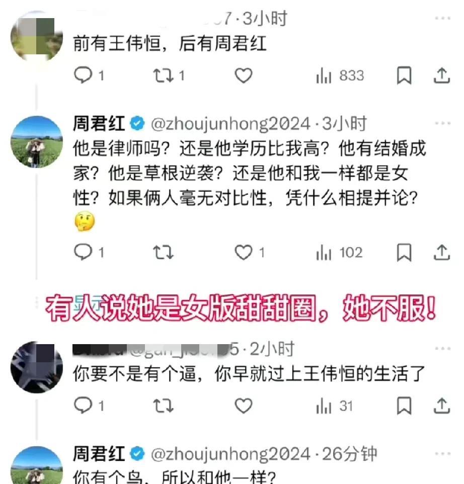 女版甜甜圈诞生了，一个国内的女律师，跑到美国去了，网友说她将是女版甜甜圈，因为它