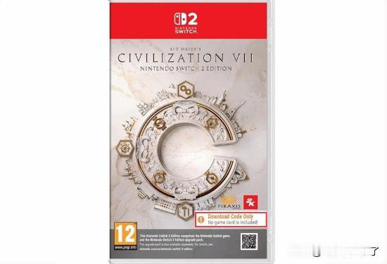 【switch2假卡带+1】近期推出的《文明7》Switch版本采用的是实体卡带