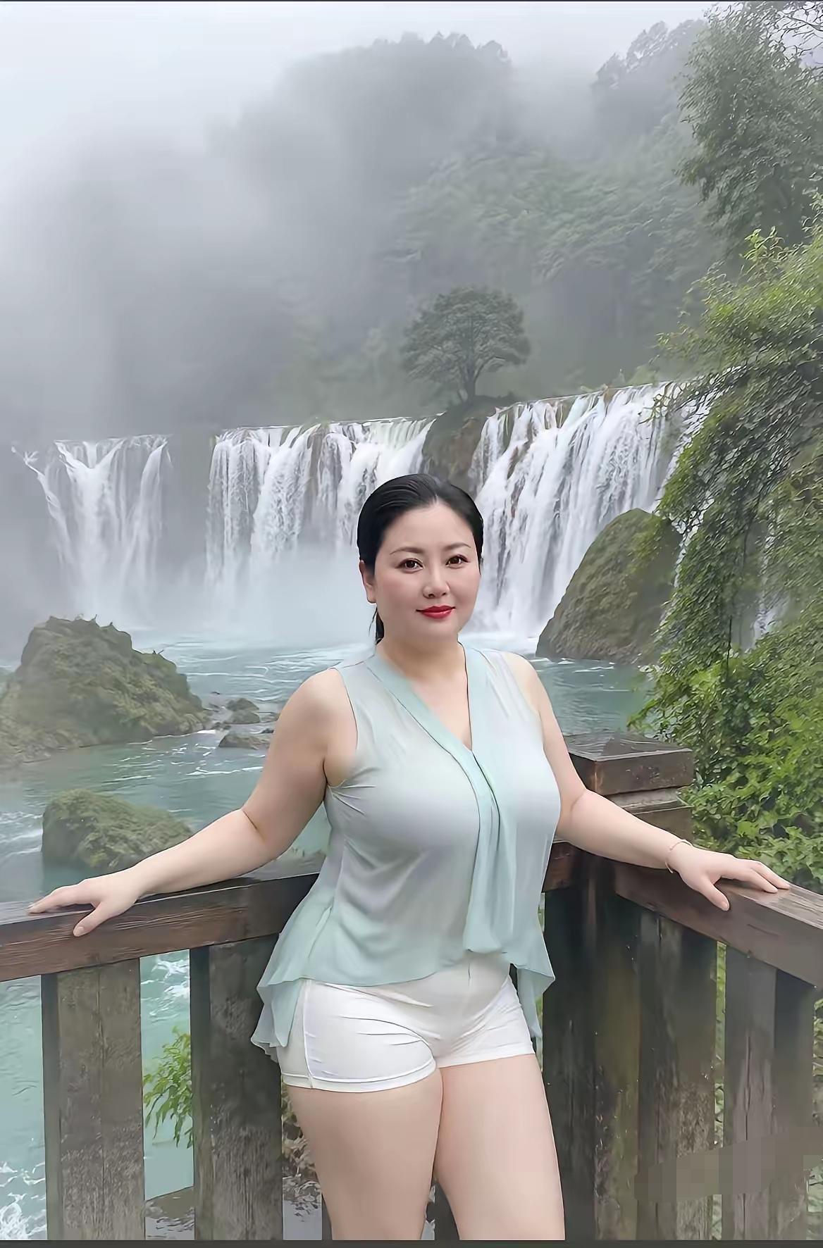山水秀美人