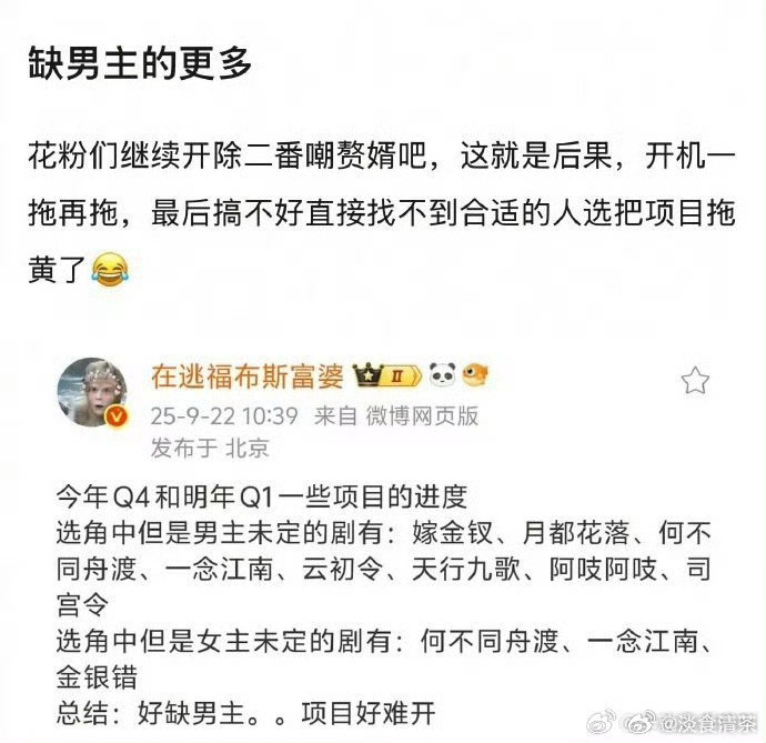 平番可解比起找搭档，还是找到像样的制作公司/导演/编剧比较重要多少大ip被祸祸