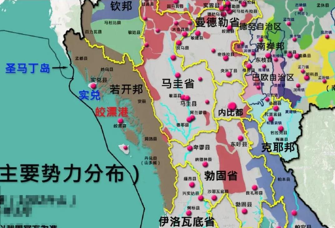 若开军正在加大力度进攻皎漂港，据说缅军第32警察营已经被若开军打垮，缅甸海军总部