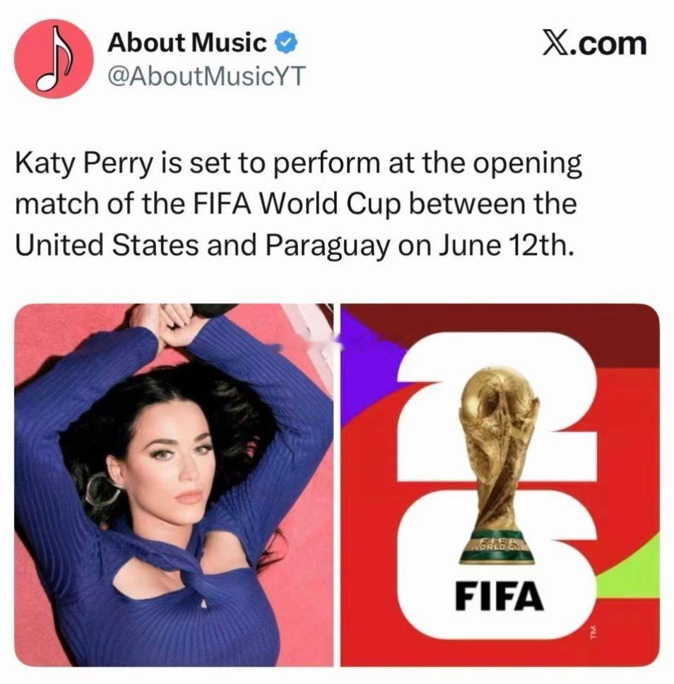 世界杯官宣开幕式表演嘉宾：LISA、KatyPerry【根据体育媒体The