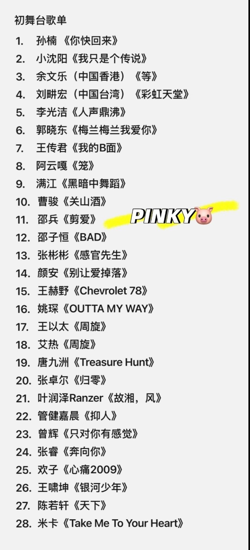 披荆斩棘今年初舞台歌单🈶想听哪个披荆斩棘阵容官宣