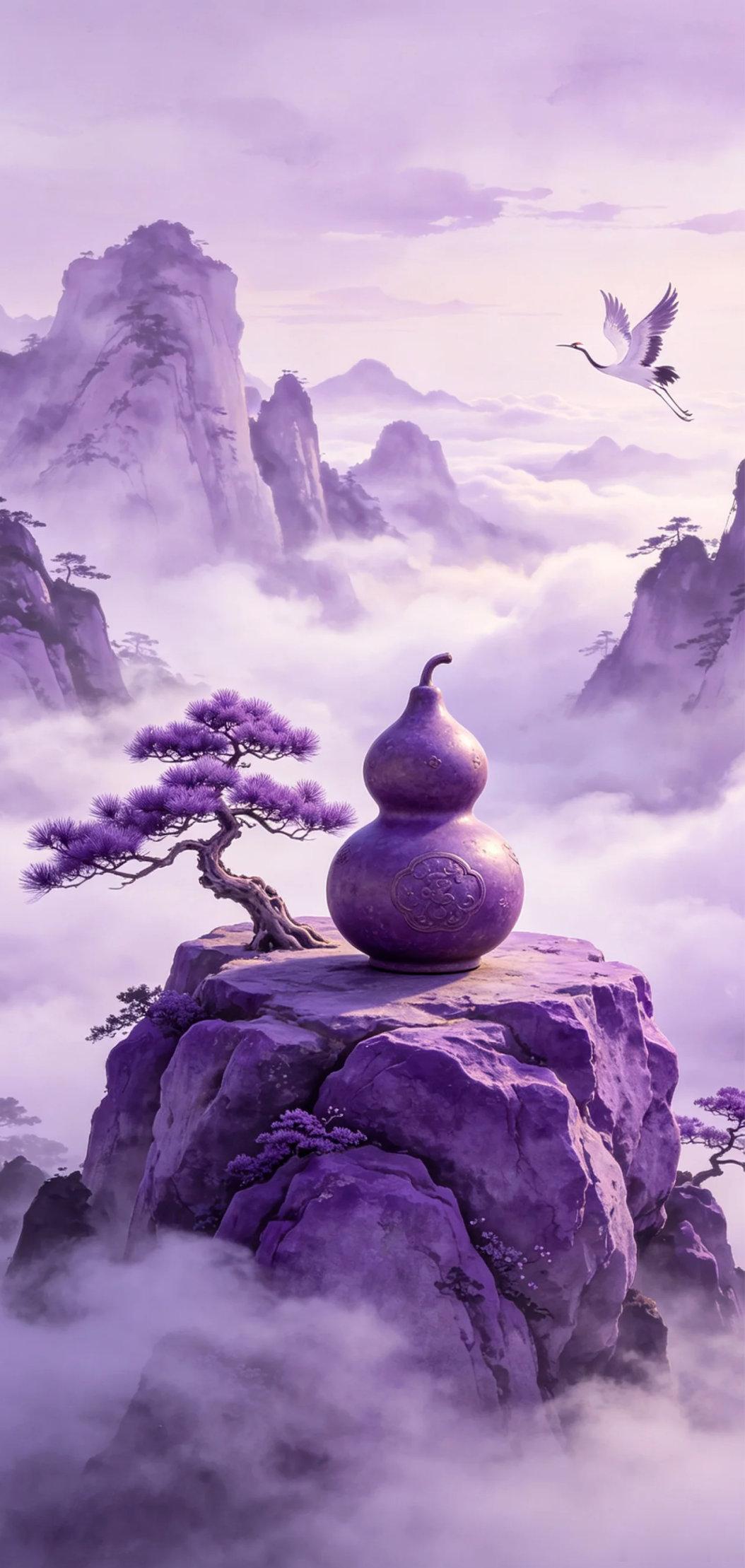紫气生财福禄满堂吸金纳福葫芦壁纸～