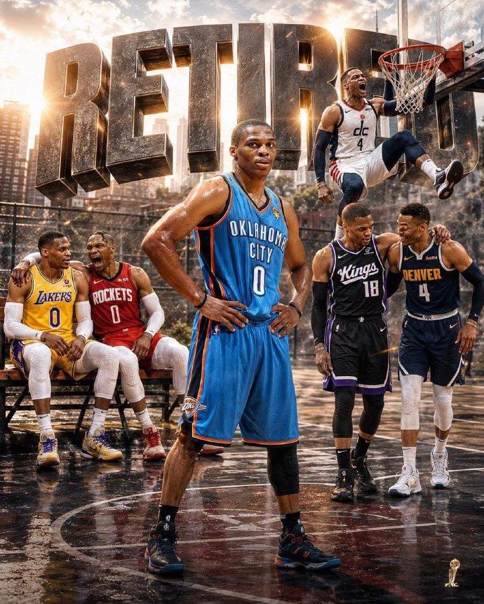 威少的NBA生涯：——2017年常规赛MVP——2届得分王，3届助攻王—