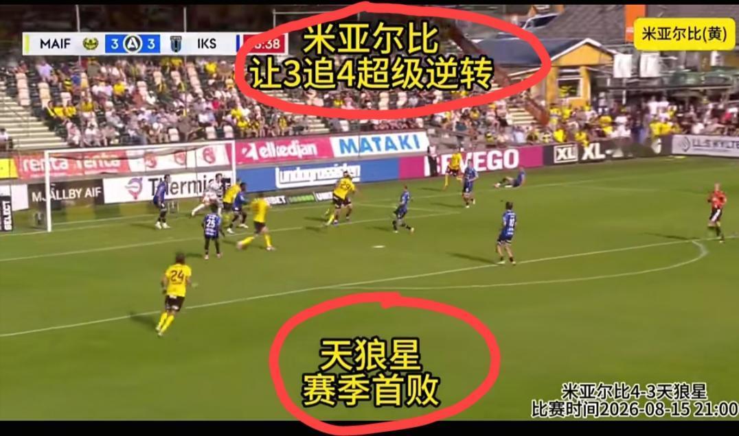 天狼星3:4米亚尔比，米亚尔比实现了“让三追四”的超级大逆转，这也太假了吧！上