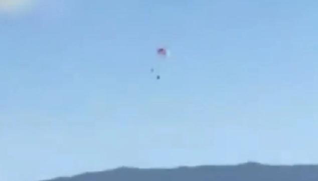 当地时间12月3日美国空军一架F—16C战机，在南加州坠毁。从视频中可以看到坠毁