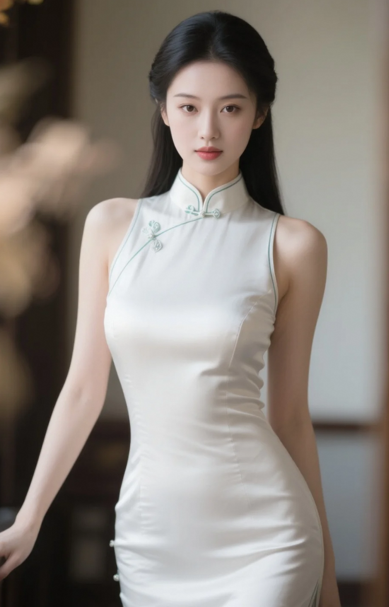 一旗袍，一回眸，满室生辉——白梦妍的美，静水流深