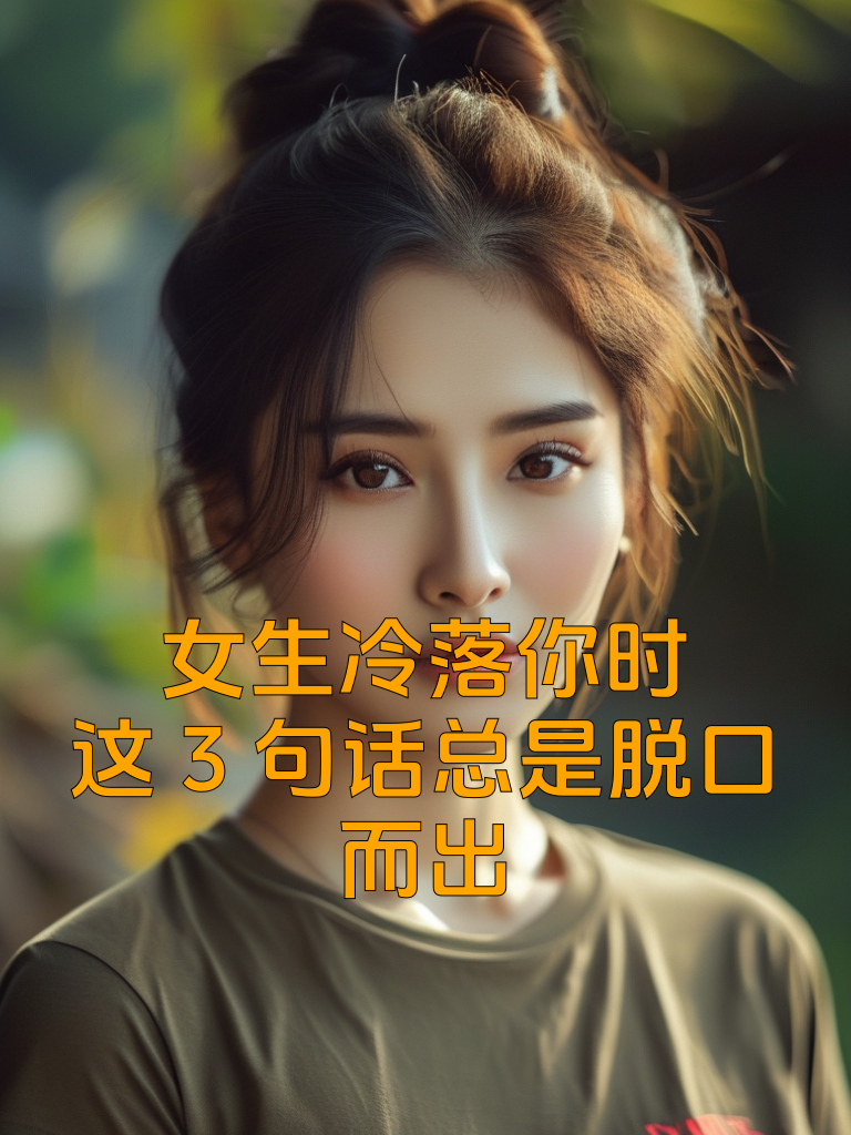 女生冷落你时，这3句话总是脱口而出