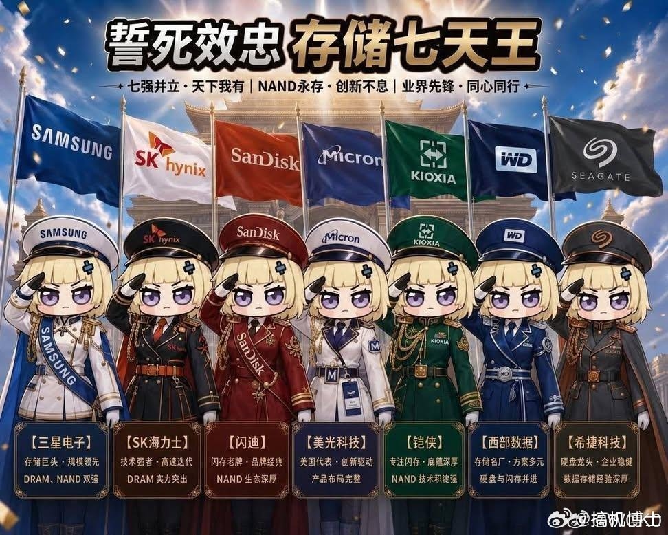 存储七大天王，但凡你在去年重仓任意一个，现在都财务自由了
