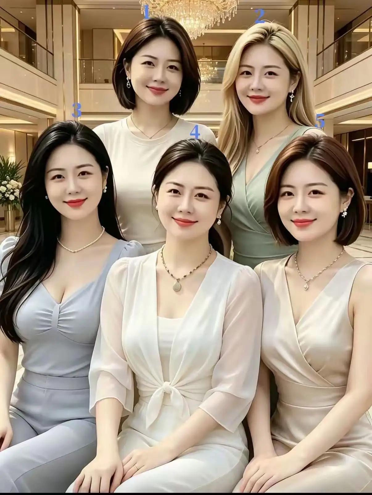 这几位美女，你知道谁的性格好一些吗？看笑容就能看出来。