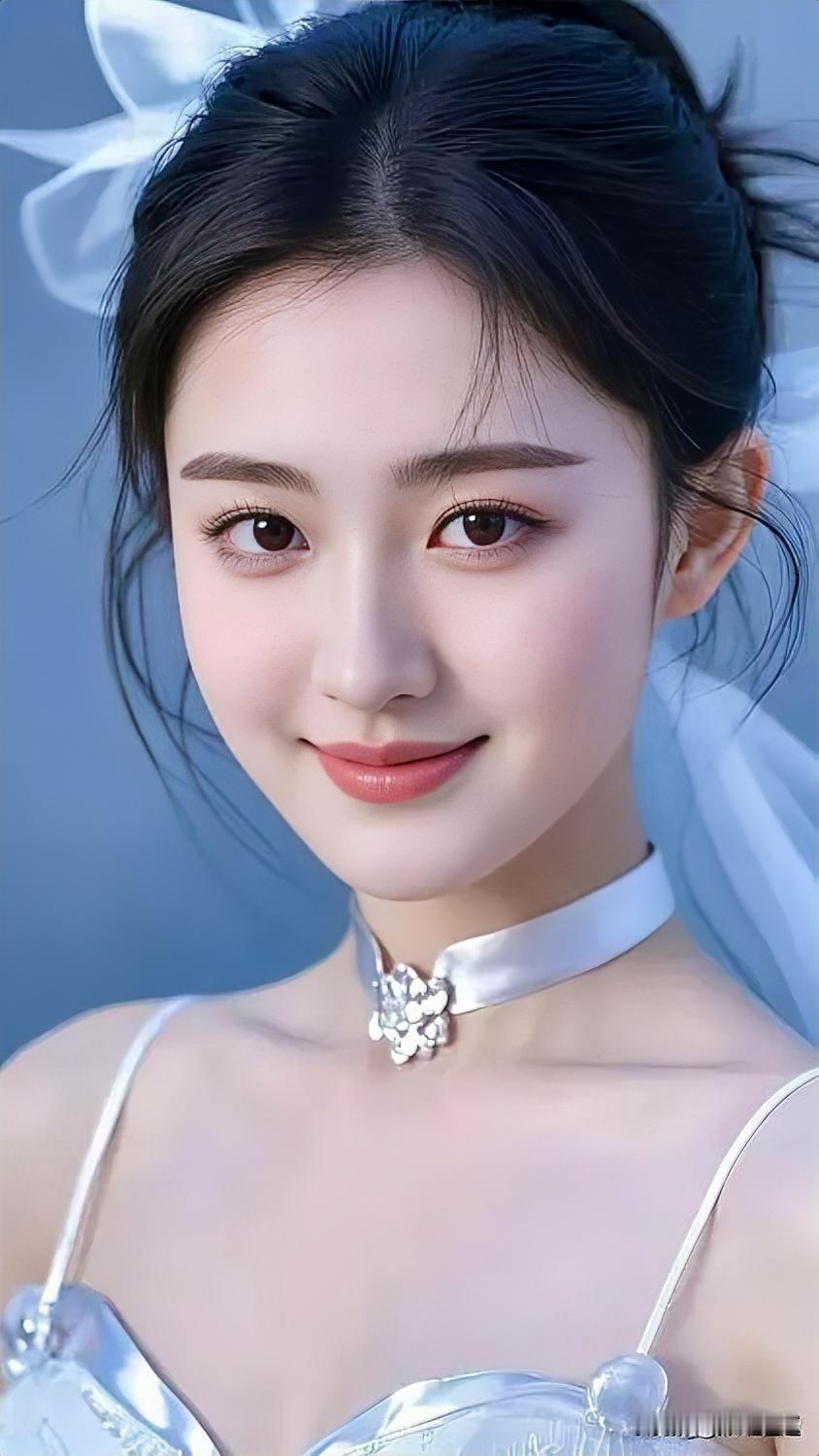 甜美可人的少女，优雅的白色礼服，梦幻的氛围，让人心动不已！💖✨