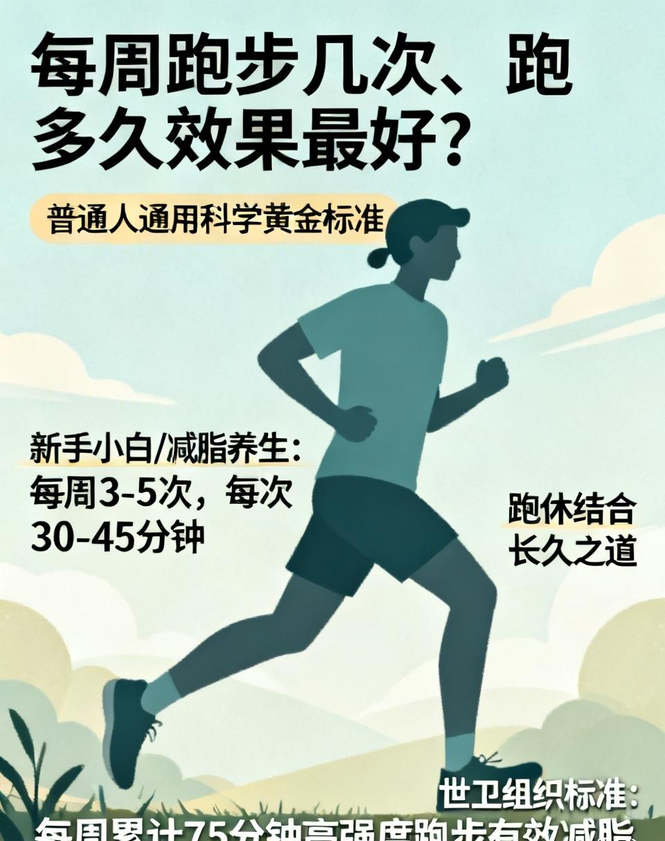 很多人都搞错了！每周跑步到底几次、跑多久效果最好？记住这套普通人通用的科学