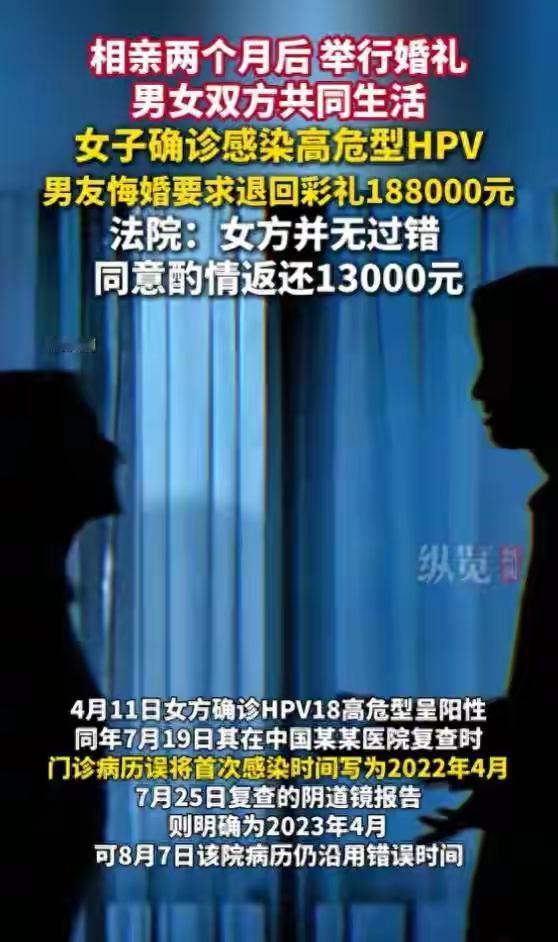 此事医院有很大责任，正是因为他们把感染的时间写错了，才导致男子怀疑双方感情破裂。