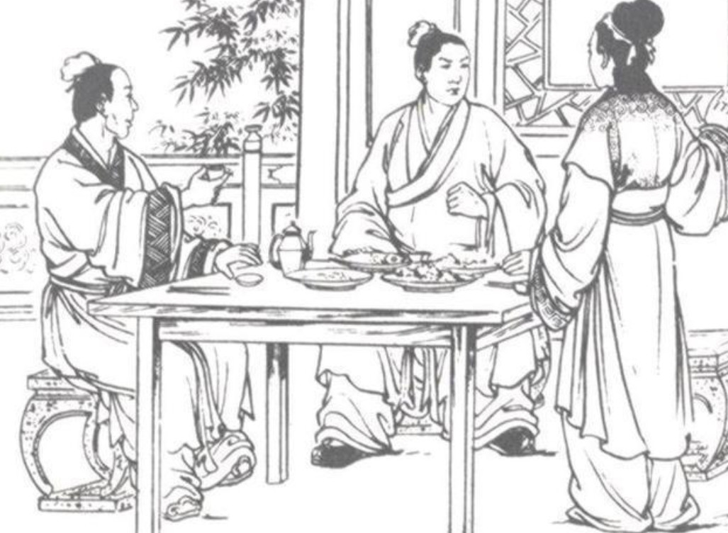 古时，有对夫妻乘船到金山。与一艘船相会时，丈夫突然朝对方喊：看一群鸭子飞上天啦！