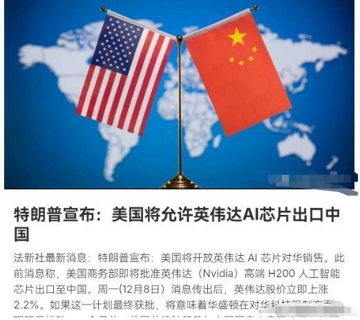 美国对华出现重大让步，中美已经走向事实上的互利共赢之路！12月9日，根据法新社报